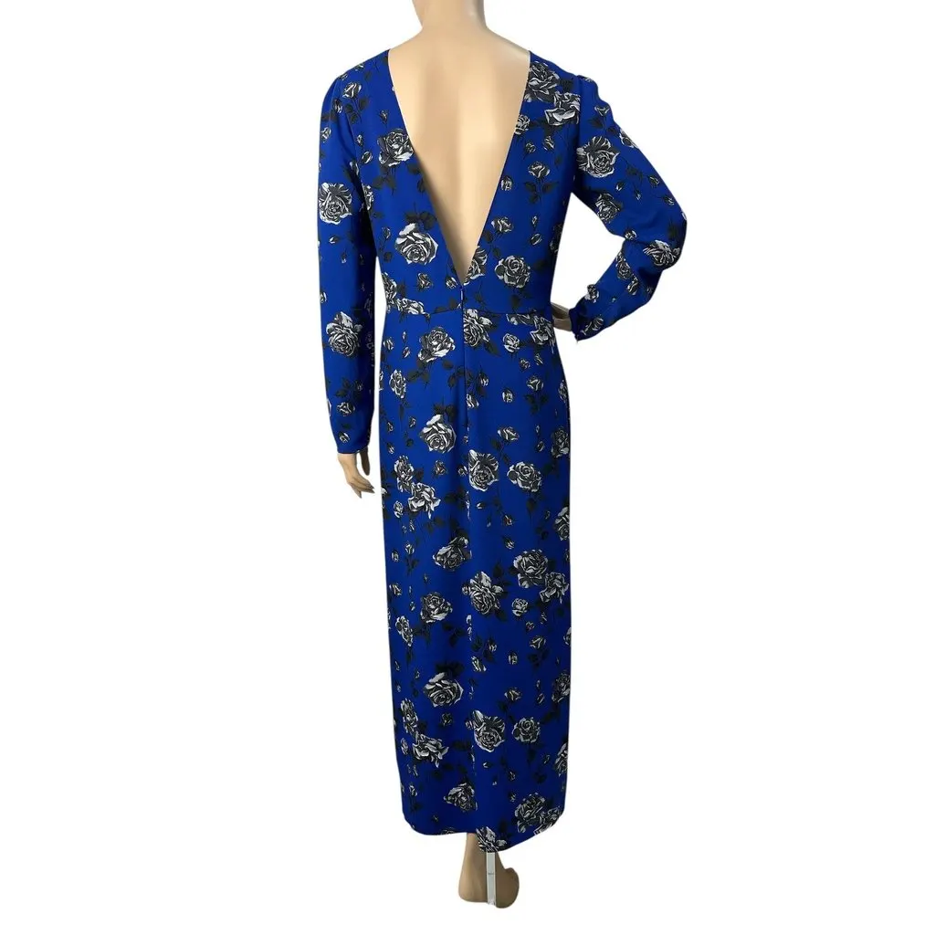 Valentino Red Valentino Floral Print Maxi Dress Sz.42 Pre-owned Red Good - Back View