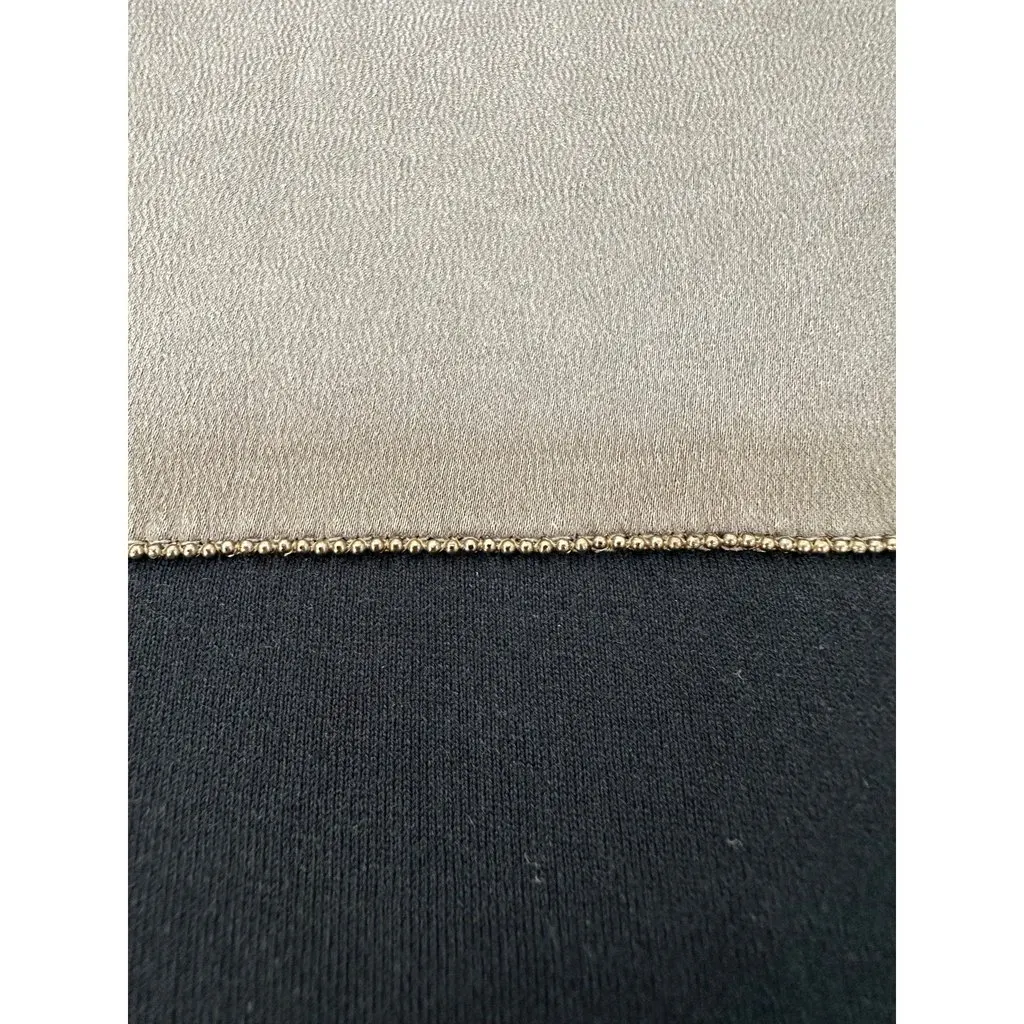 Brunello Cucinelli Black Satin Stripe Short Sleeve T-Shirt Sz.S Pre-owned Black Satin Good - Box View