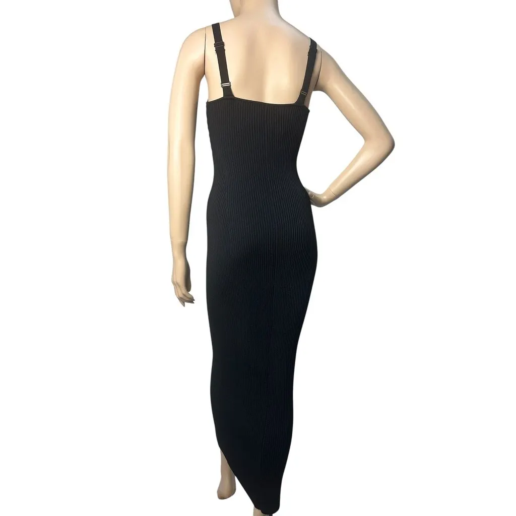 Magda butrym Stpaps Knitted Dress Sz.38 Pre-owned Black Good - Inside View