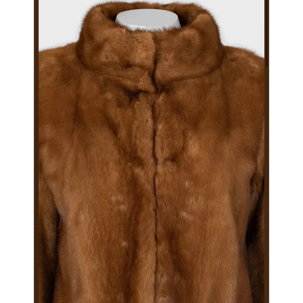 Celine Vintage Coat Sz.40 Pre-owned Brown Good - Model View