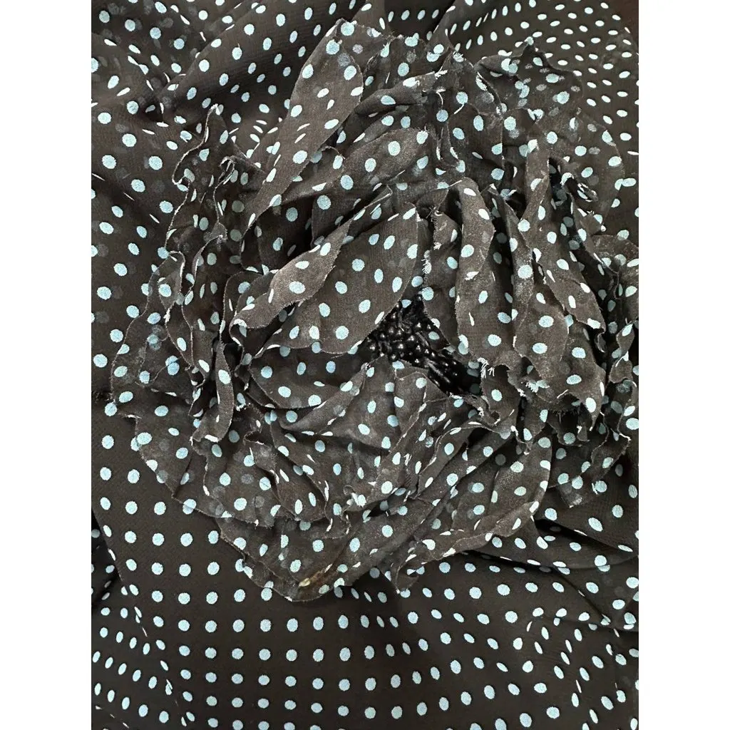 Unsigned Marianna Senchina Polka-dot Silk Scarf Mini Dress Sz.M Pre-owned Red Silk Good - Model View