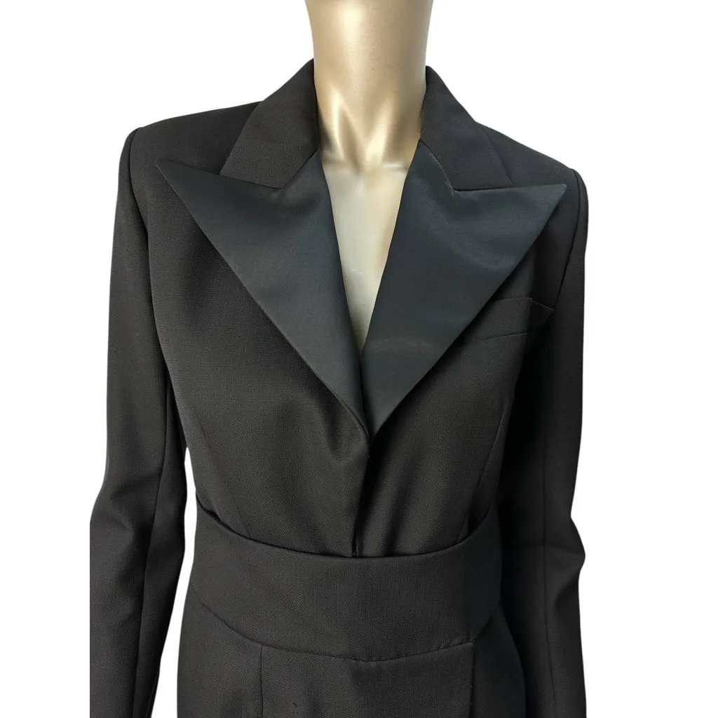 Alexandre Vauthier Crystal Embellished Black Blazer Bress Sz.40 pre-owned Black Good - Inside View