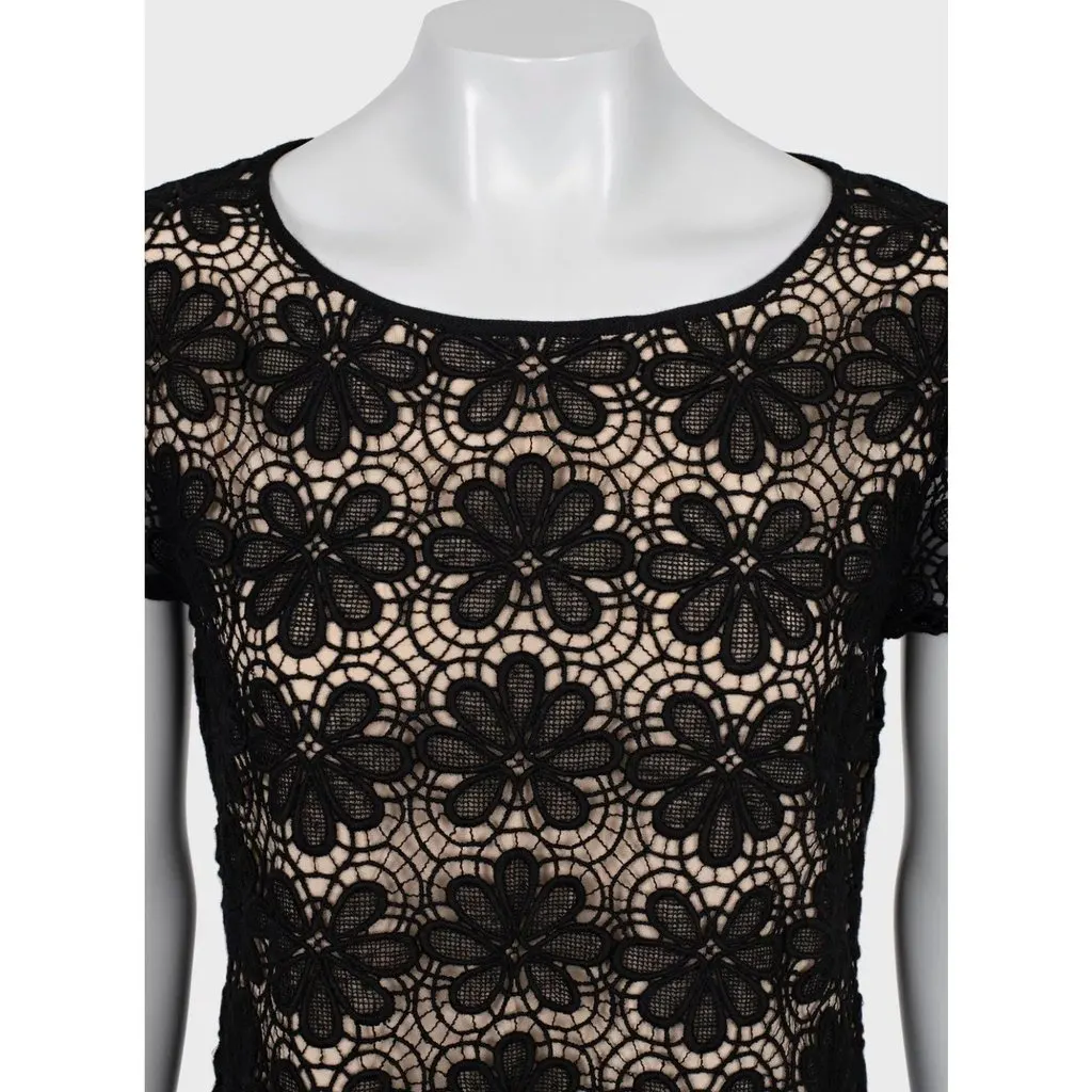 Dior Christian Dior A-Line Woven Dress - IT48 / XXL (Runs Small) Pre-owned Black Wool Good - Model View