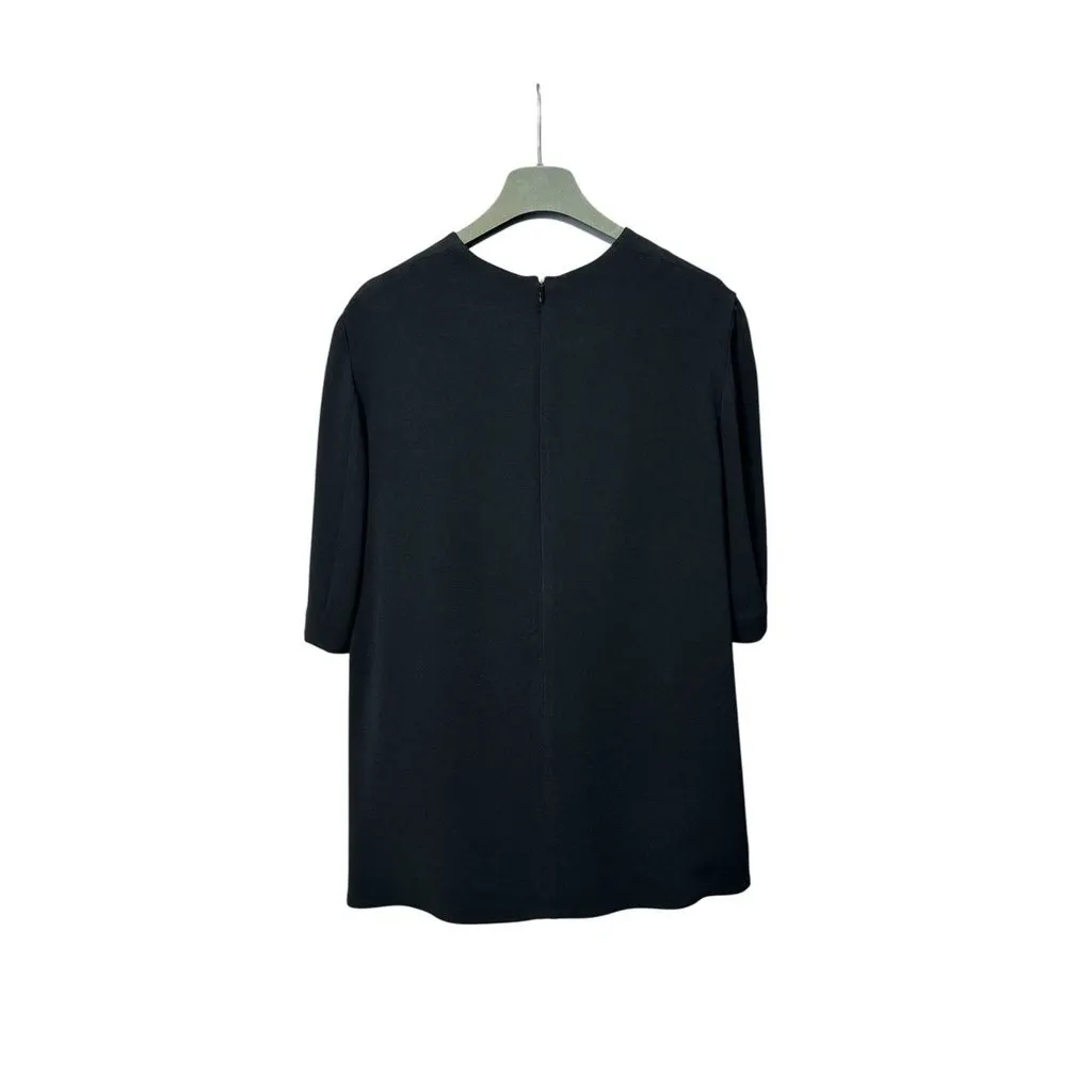 Stella McCartney Embroided Blouse Top Sz.42 Pre-owned Black Good - Back View