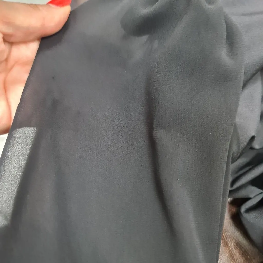 Unsigned Deep V-neck Bodysuit Sz.40 Pre-owned Black Denim Good - Box View