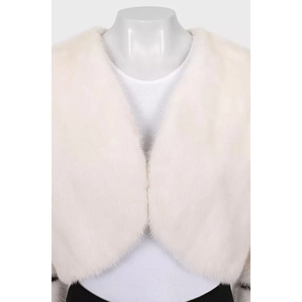 ZILLI White Cropped Jacket IT40 | S Pre-owned White Good - Model View