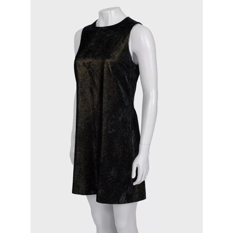 Versace Vintage Versace Versus Black Fitted Dress - Size 44/L Pre-owned Black Good - Back View