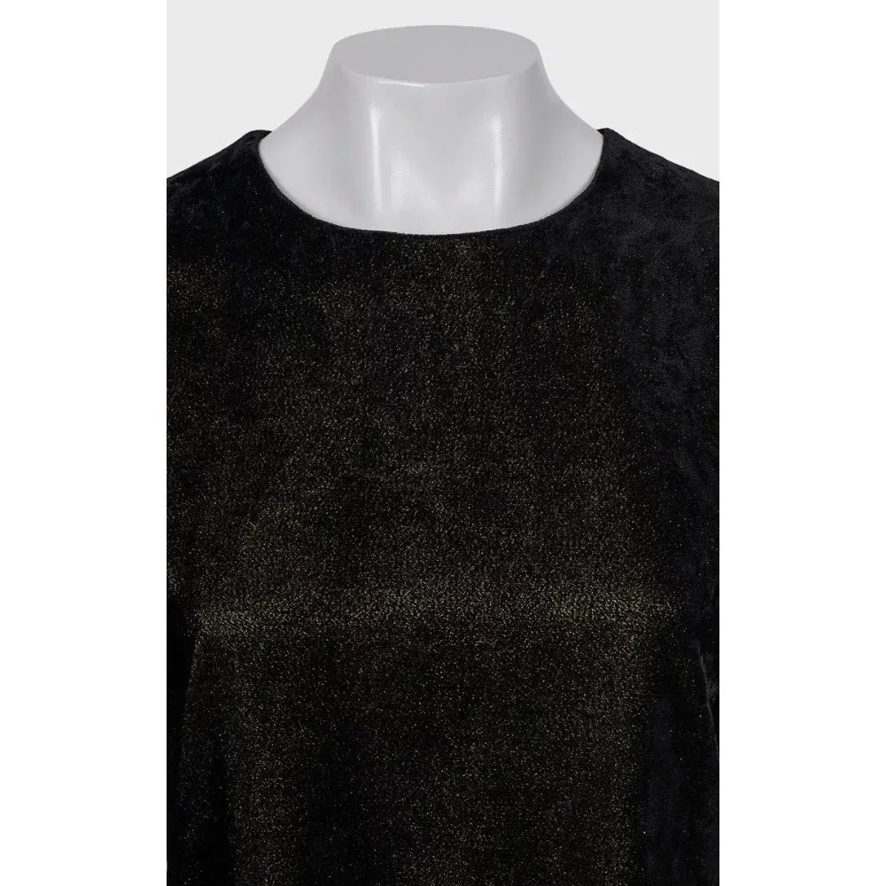 Versace Vintage Versace Versus Black Fitted Dress - Size 44/L Pre-owned Black Good - Model View