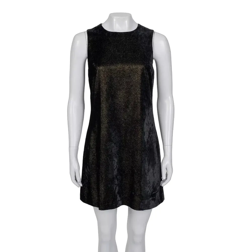 Versace Vintage Versace Versus Black Fitted Dress - Size 44/L Pre-owned Black Good - Front View