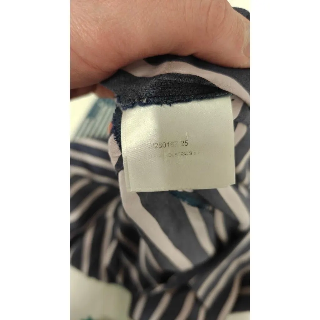 Vivienne Westwood Striped Oversize Viscose Blend Shirt Sz.42/M Pre-owned Purple Silk Good - Box View