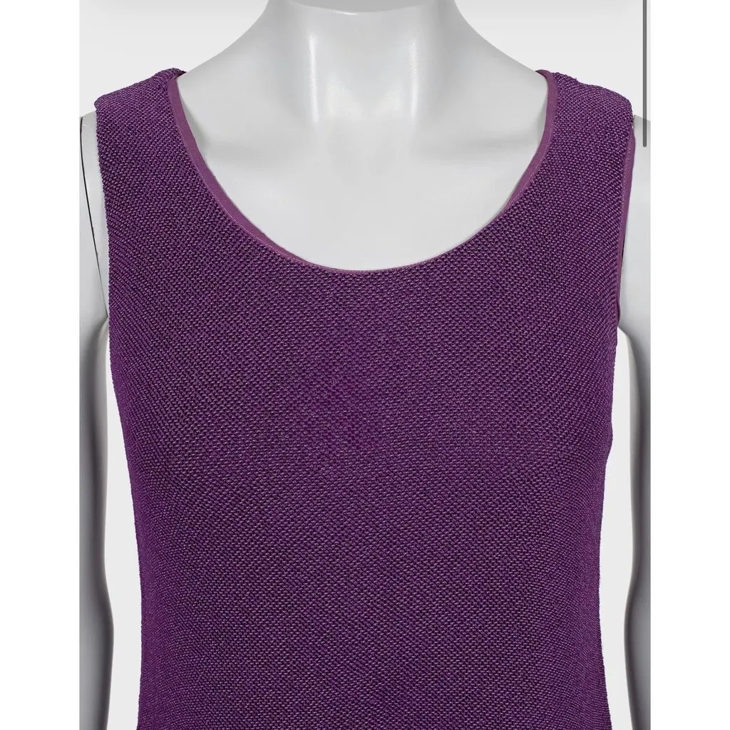Chanel Vintage Chanel Purple A-Line Dress - Size M Pre-owned Purple Good - Model View