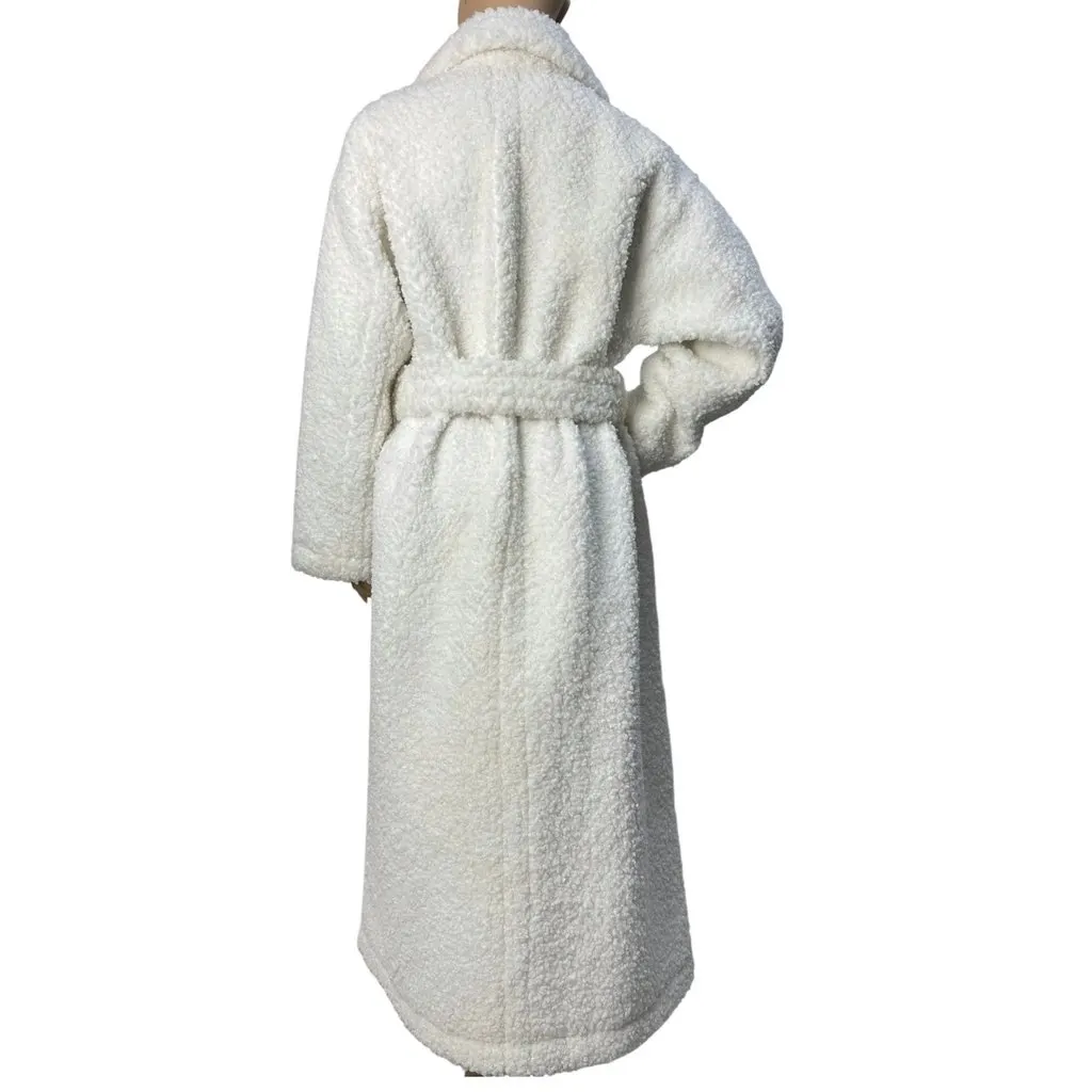 Unsigned Stand Studio Teddy Faux Fur Coat - Size 38 Pre-owned Beige Good - Back View