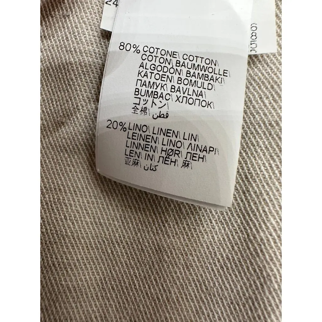 Brunello Cucinelli White Cotton Pants - Size 40 Pre-owned White Cotton Good - Model View