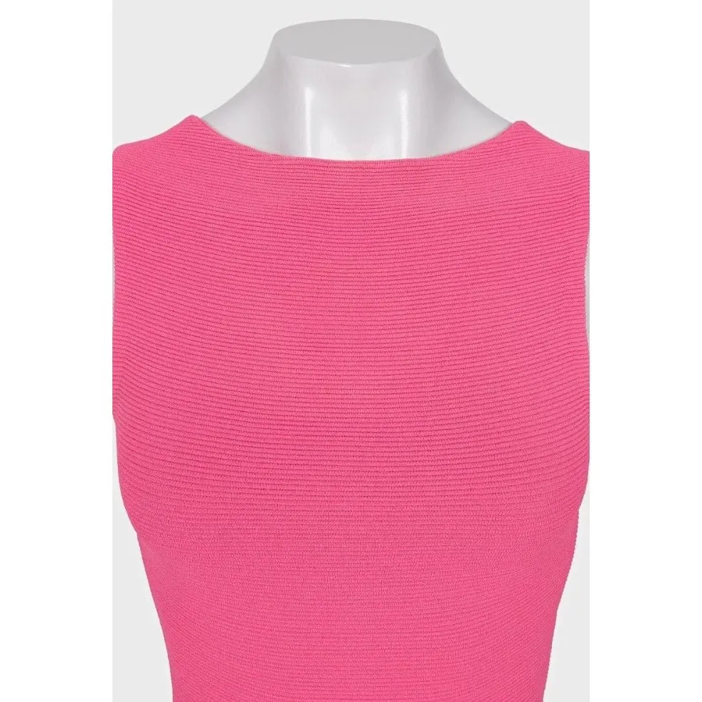 Valentino Pink Lace Detail Dress - Size XS Pre-owned Pink Lace Good - Model View