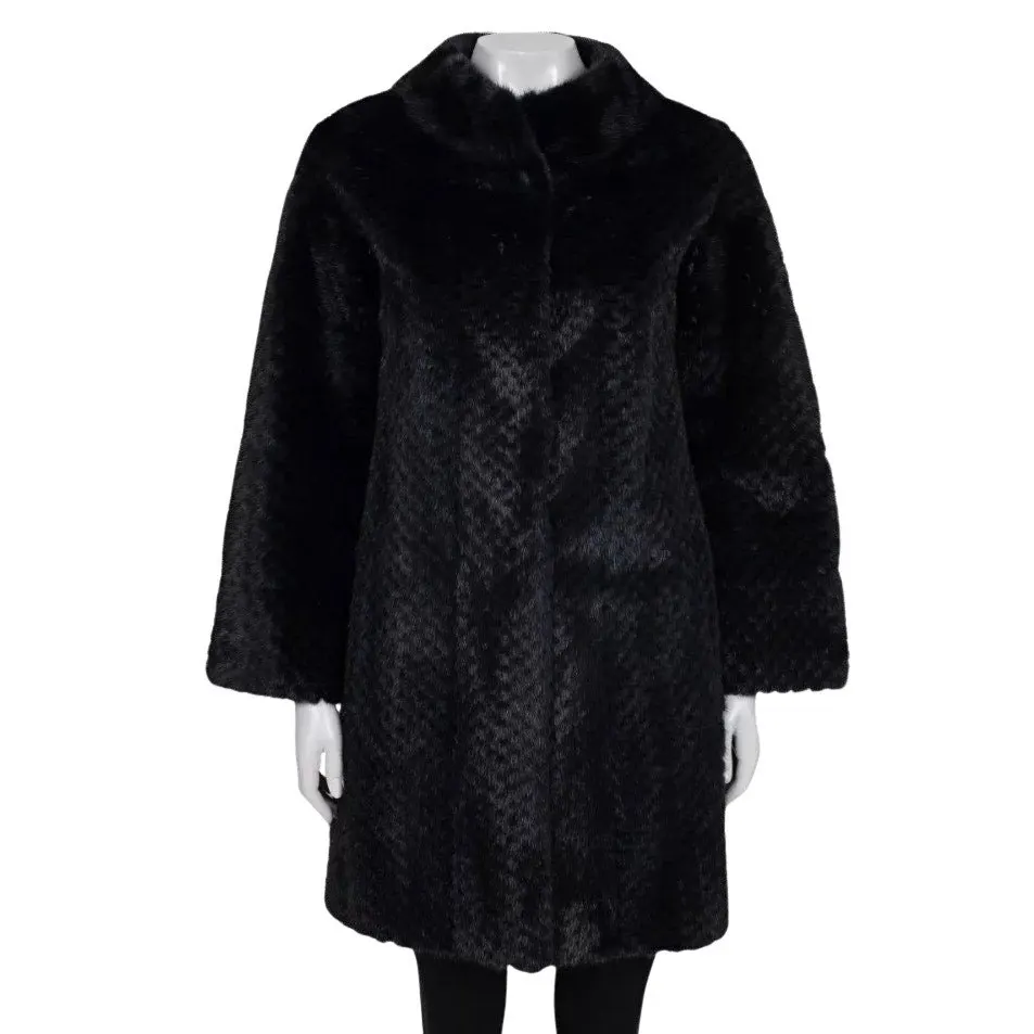 Fendi Blue Coat, Size M Pre-owned Blue Good - Front View