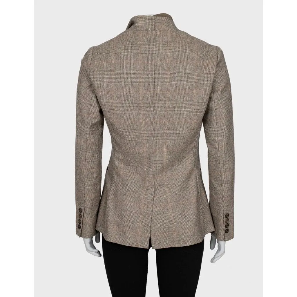 Brunello Cucinelli Brown Cashmere Jacket - Size 42 M Pre-owned Brown Wool Good - Inside View