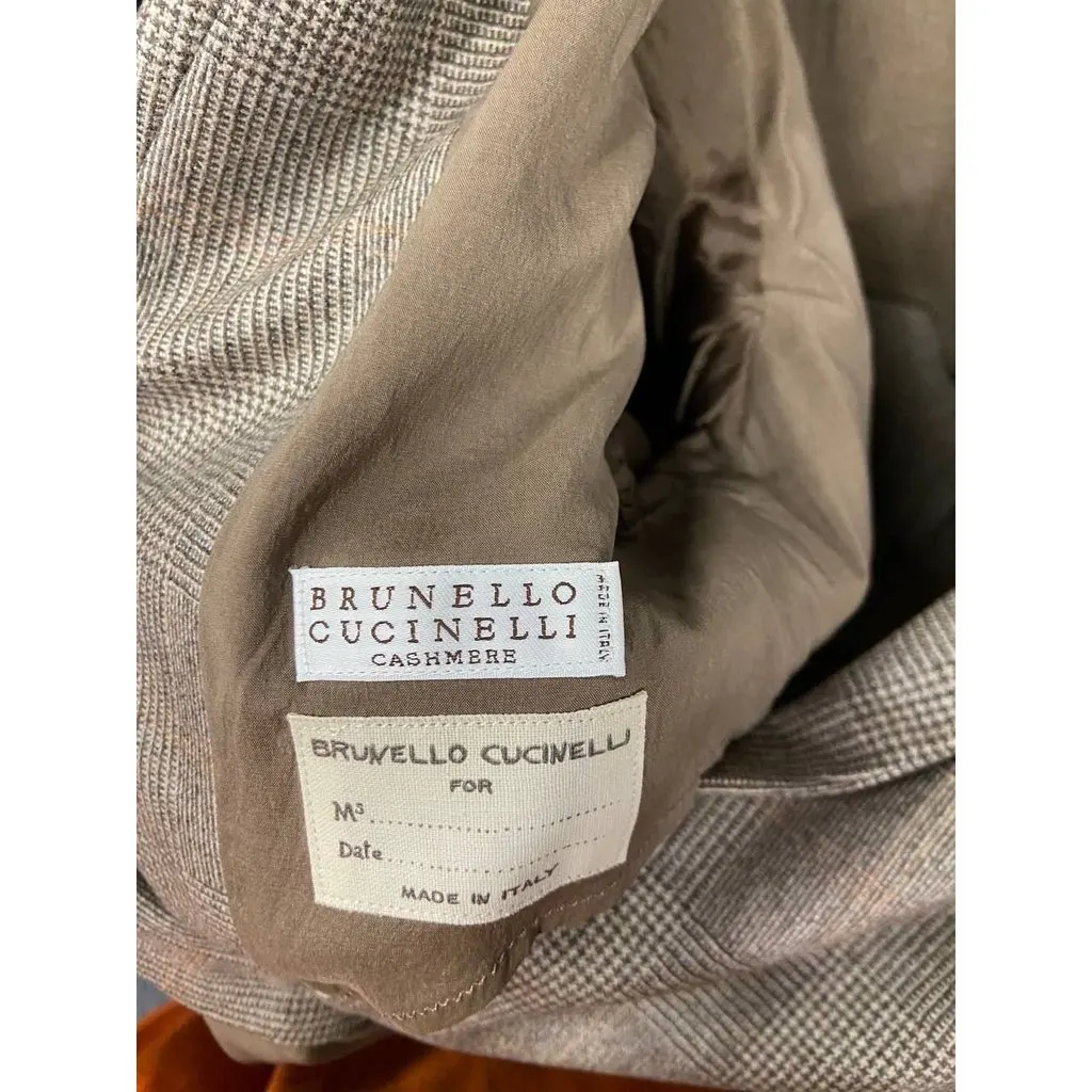 Brunello Cucinelli Brown Cashmere Jacket - Size 42 M Pre-owned Brown Wool Good - Box View