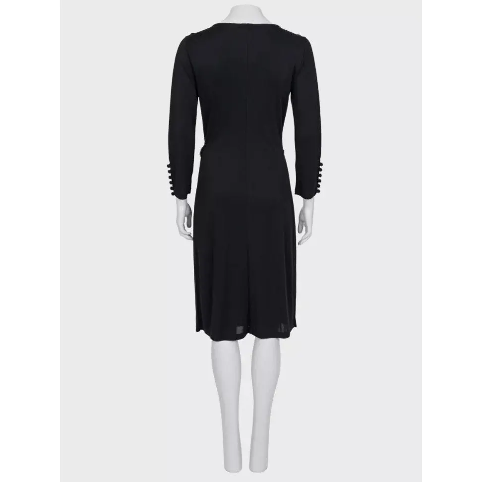 Valentino Black Bow Rhinestone Dress - IT 44 L Pre-owned Black Never worn - Inside View
