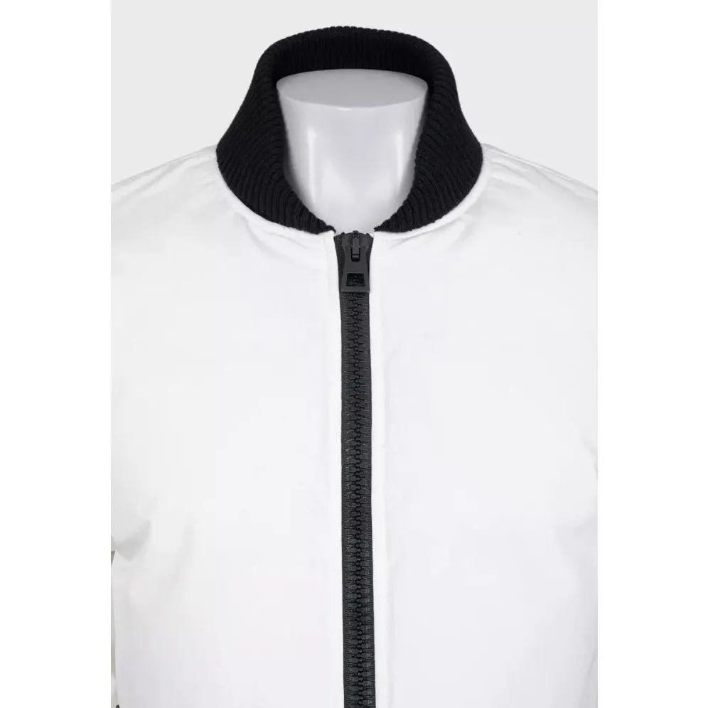 Dior Christian Dior Cropped Logo Jacket Sz.38/ M Pre-owned White Good - Model View
