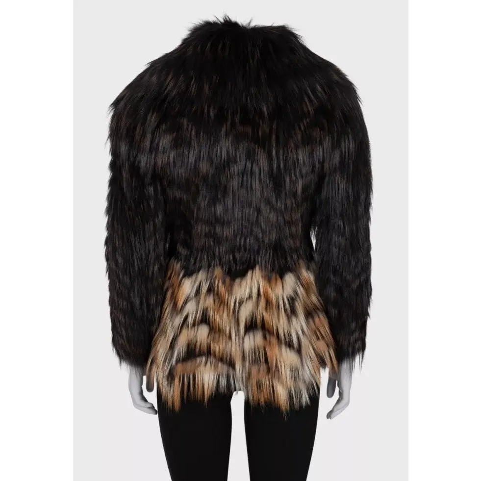 Blumarine Brown Faux Fur Coat Size 40 / S Pre-owned Brown Silk Good - Inside View