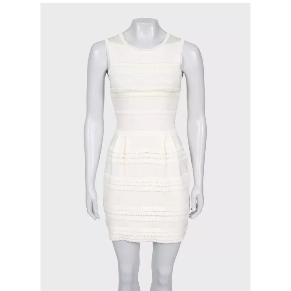 Dior Christian Dior White Dress & Jacket Set - Size S Pre-owned White Good - Box View