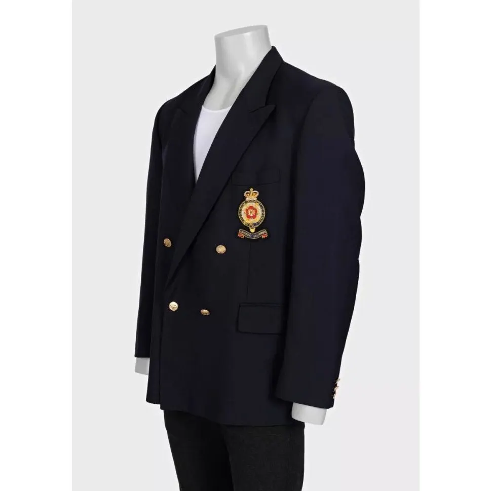 Dior Dior Men's Wool Jacket Sz.IT44/XXL Pre-owned Blue Wool Good - Back View