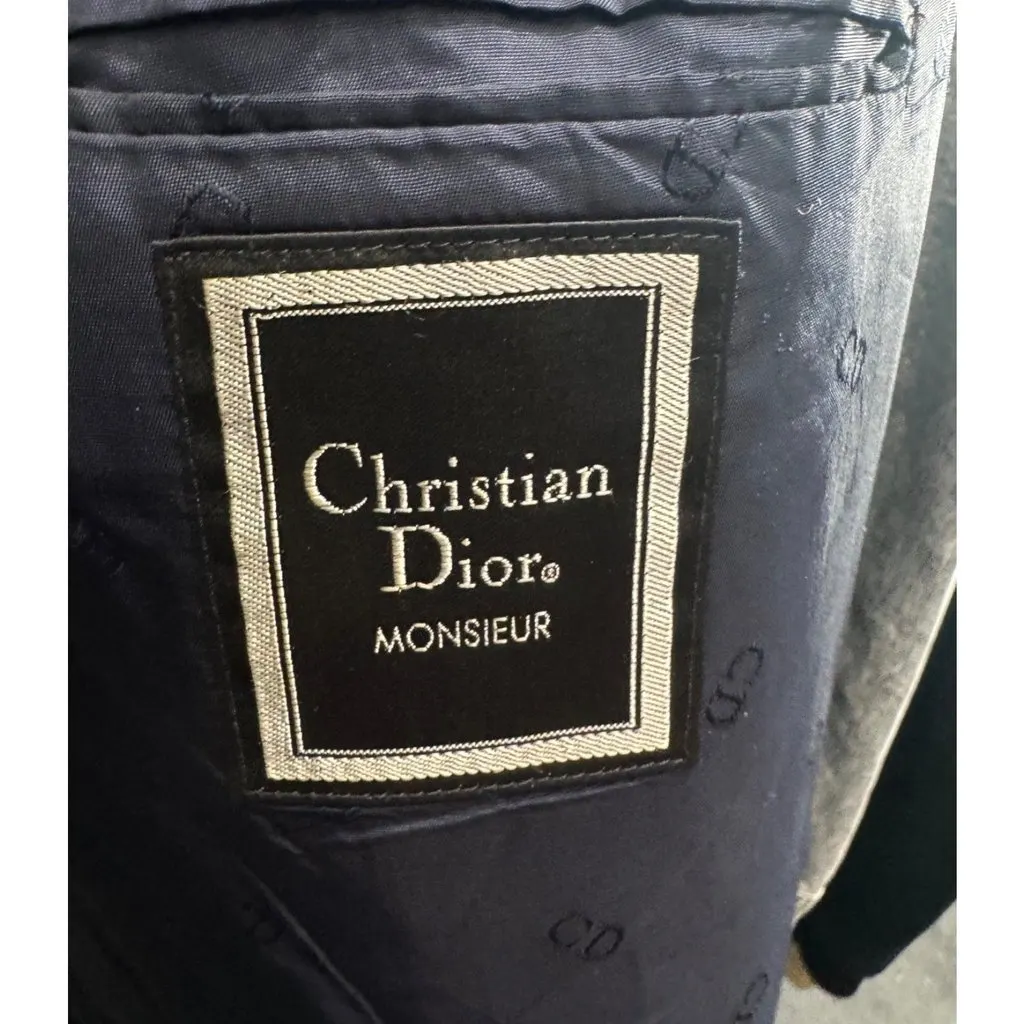 Dior Dior Men's Wool Jacket Sz.IT44/XXL Pre-owned Blue Wool Good - Box View