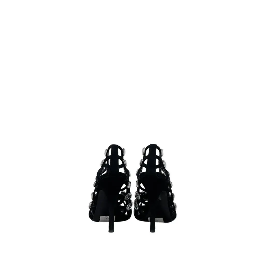 The Attico NWOB The Attico 'Grid' Pump Black Silver Heels Sz.38.5 pre-owned Black Never worn - Model View