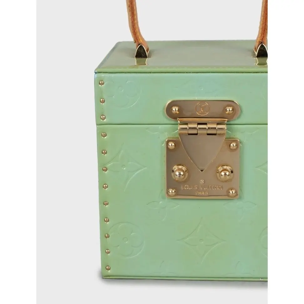 Louis Vuitton Bleecker Box Green Monogram Vernis Handbag Pre-owned Green Leather Good - Box View