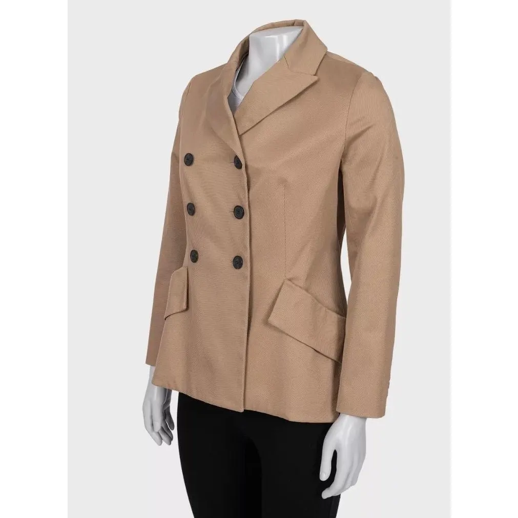 Dior Christian Dior Brown Corduroy Double-Breasted Jacket Sz.40/L Pre-owned Brown Cotton Good - Back View