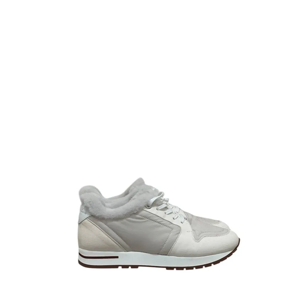 Loro Piana NWOB Loro Piana Luxe Faux Fur Trainers  Size 38 Pre-owned Red Never worn - Back View