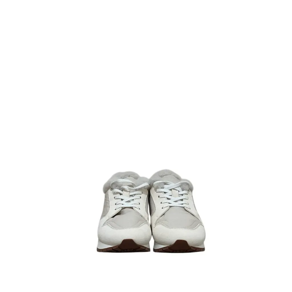 Loro Piana NWOB Loro Piana Luxe Faux Fur Trainers  Size 38 Pre-owned Red Never worn - Inside View