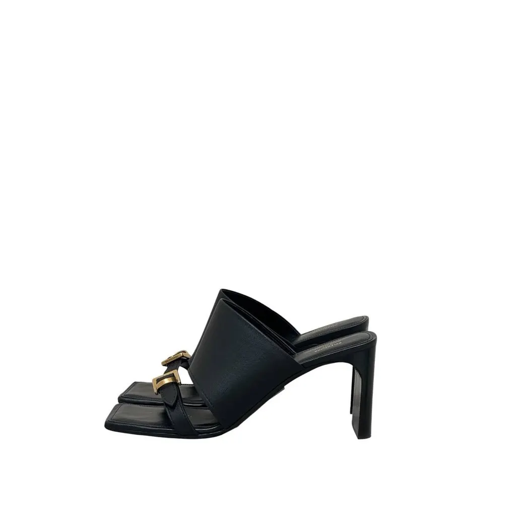 Balenciaga Sandali Bel Air Heels - EU 39 Pre-owned Black Leather Good - Front View