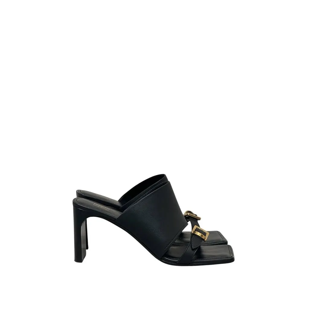 Balenciaga Sandali Bel Air Heels - EU 39 Pre-owned Black Leather Good - Back View