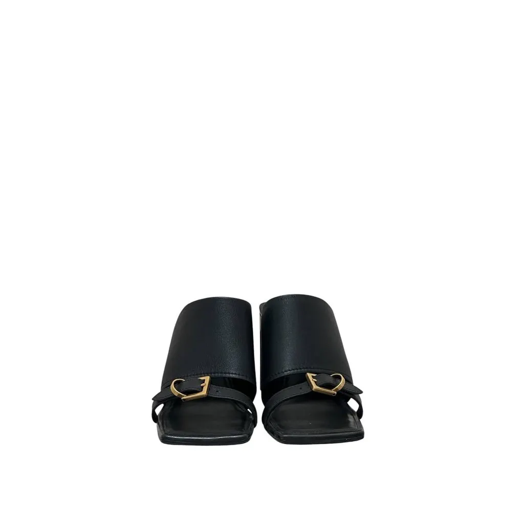 Balenciaga Sandali Bel Air Heels - EU 39 Pre-owned Black Leather Good - Inside View