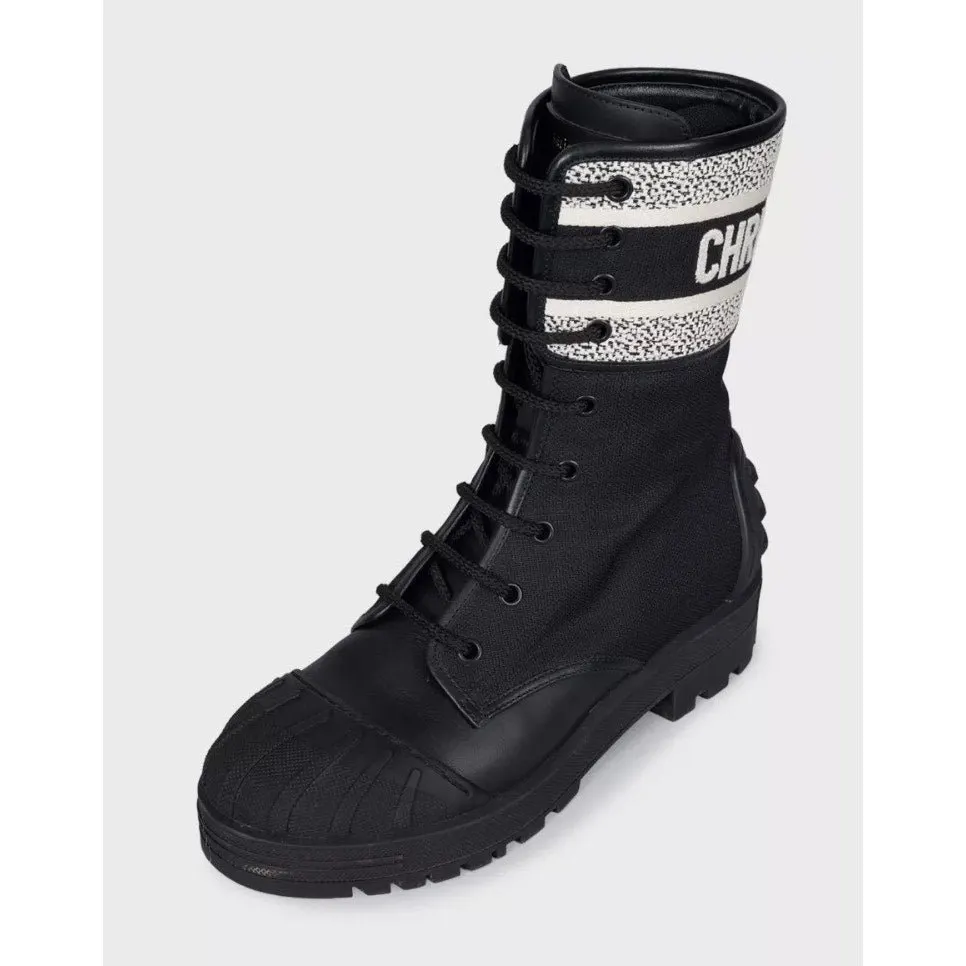 Dior Christian Dior D-Major Black Leather Boots - Size 38.5 Pre-owned Black Leather Good - Inside View