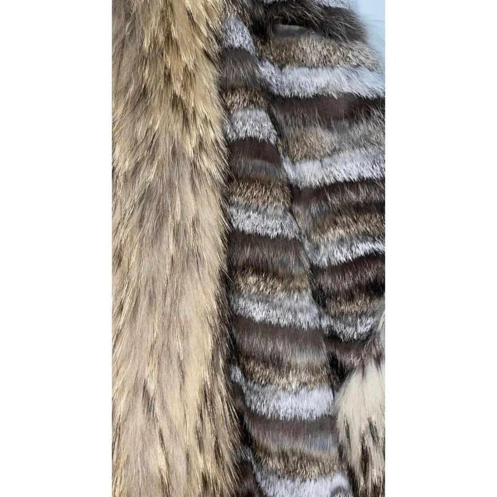 Yves Saint Laurent Rare Vintage Yves Saint Laurent  faux Fur Poncho Size 38 Pre-owned Brown Good - Inside View