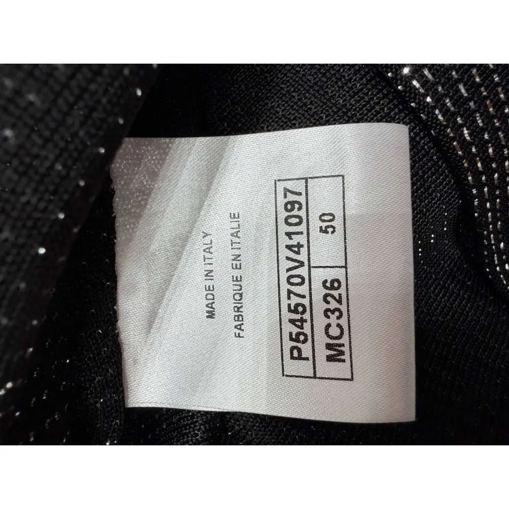 Chanel Metallic Knit Sleeveless Top - Size 50 Pre-owned Black Good - Box View