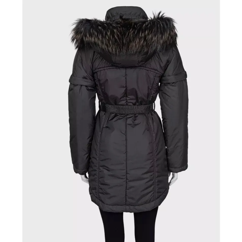 Celine Black Removable Sleeve Puffer Jacket - Size M Pre-owned Black Good - Inside View