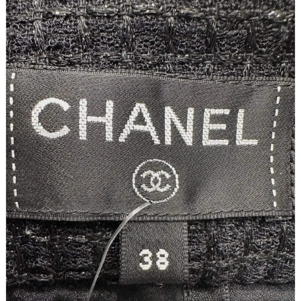 Chanel 2018 White Linen Strapless Bustier Top Size 38 pre-owned White Linen Good - Box View