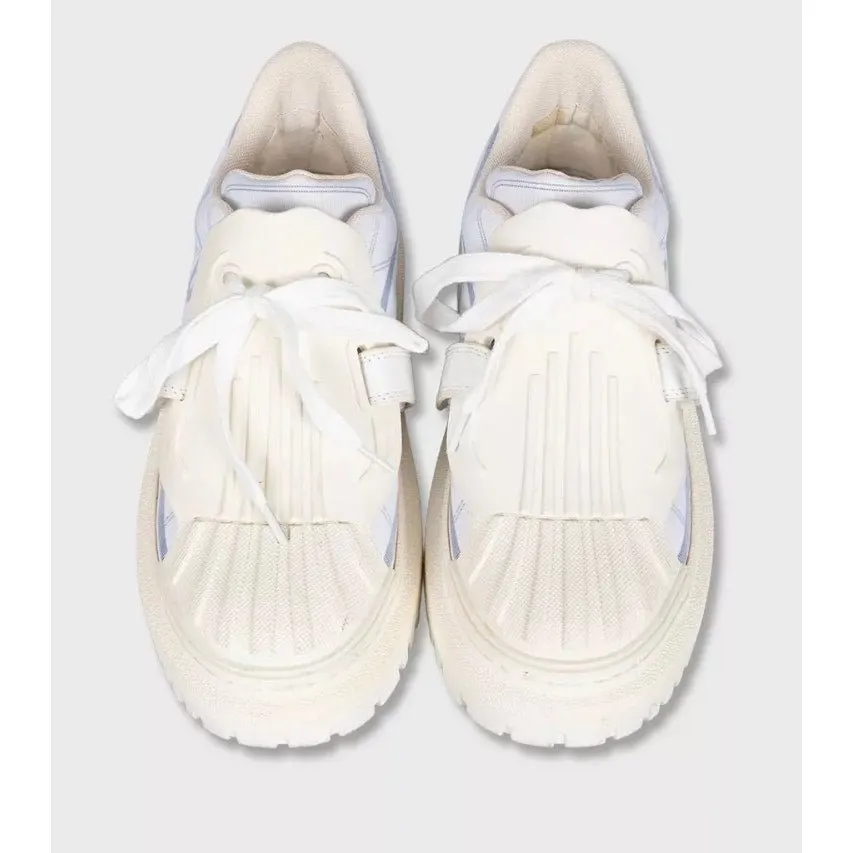 Dior Christian Dior Dior-ID Textile Sneakers Size 37 Pre-owned White Leather Good - Back View