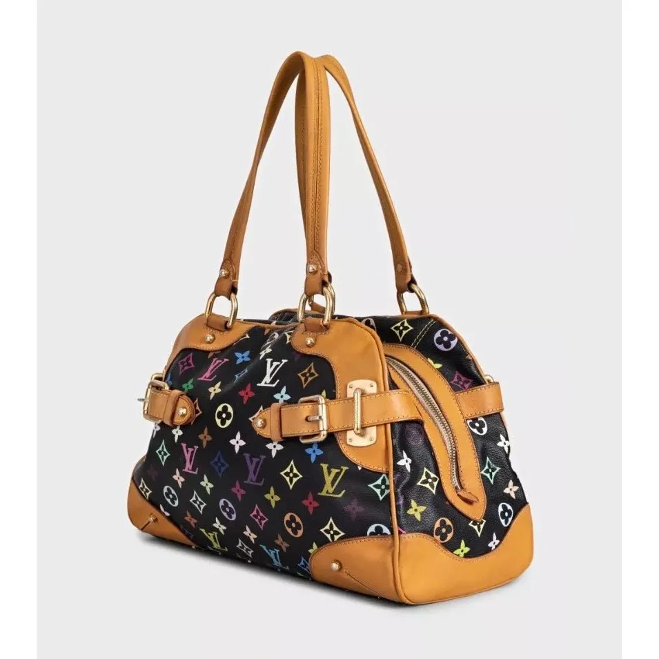 Louis Vuitton Monogram Claudia Black Handbag Pre-owned Black Canvas Good - Back View