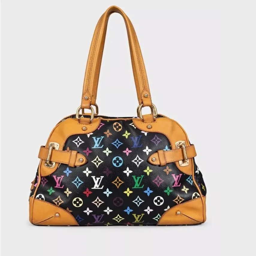 Louis Vuitton Monogram Claudia Black Handbag Pre-owned Black Canvas Good - Inside View