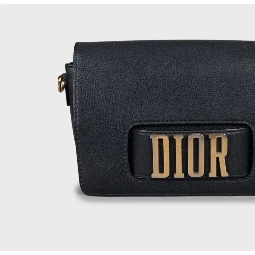 Dior Christian Dior Dio(r)evolution Calfskin Shoulder Bag Pre-owned Black Leather Good - Box View