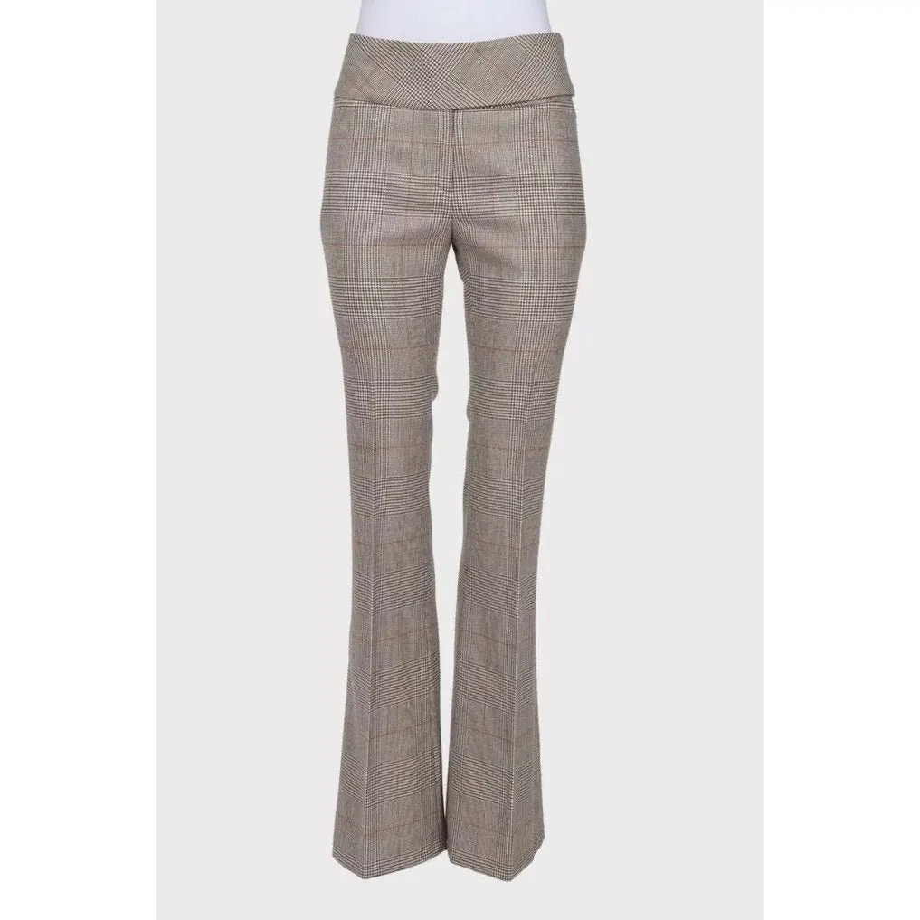 Gianfranco Ferré Chic Beige Wool Checked Suit - IT38/XS pre-owned Beige Wool Good - Model View