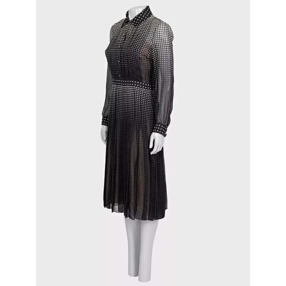 Gucci NWT Gucci 2024 Black Silk Fitted Dress - IT40/S pre-owned Black Silk Never worn, with tag - Back View