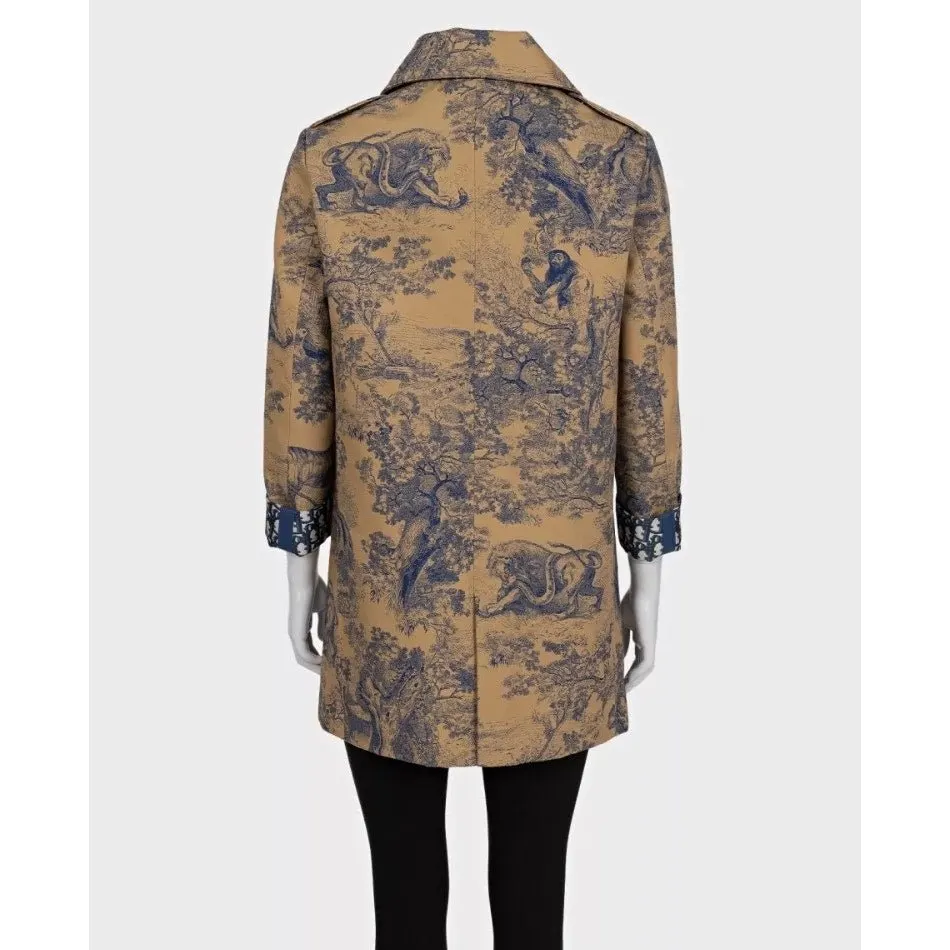 Dior Christian Dior Brown Signature Print Trench Coat Sz. 36 pre-owned Brown Never worn - Inside View