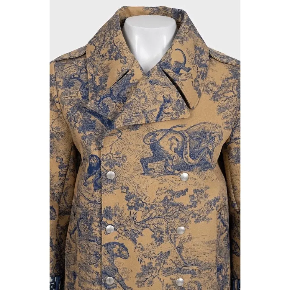 Dior Christian Dior Brown Signature Print Trench Coat Sz. 36 pre-owned Brown Never worn - Model View