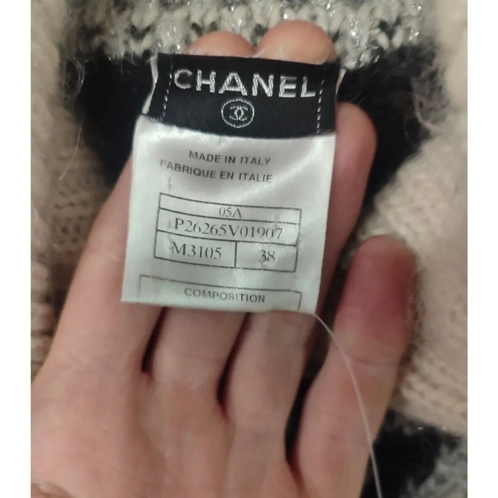 Chanel Luxury Cashmere Blend Belted Cardigan Sz 38/M Pre-owned Red Wool Good - Box View