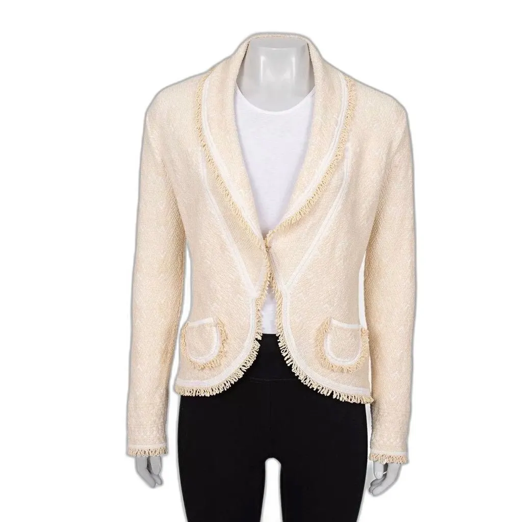 Dior Christian Dior Textured Wool Blend Cardigan Jacket - Size 42/XL pre-owned Red Wool Good - Front View